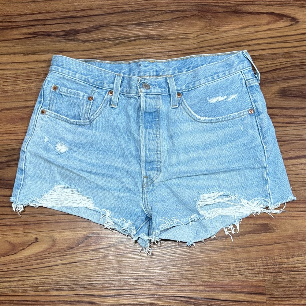 Levi’s Light Blue Denim Shorts